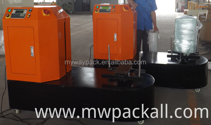 Hot sale airport luggage stretch film wrapping pack machine model XL-01 for hot sale
